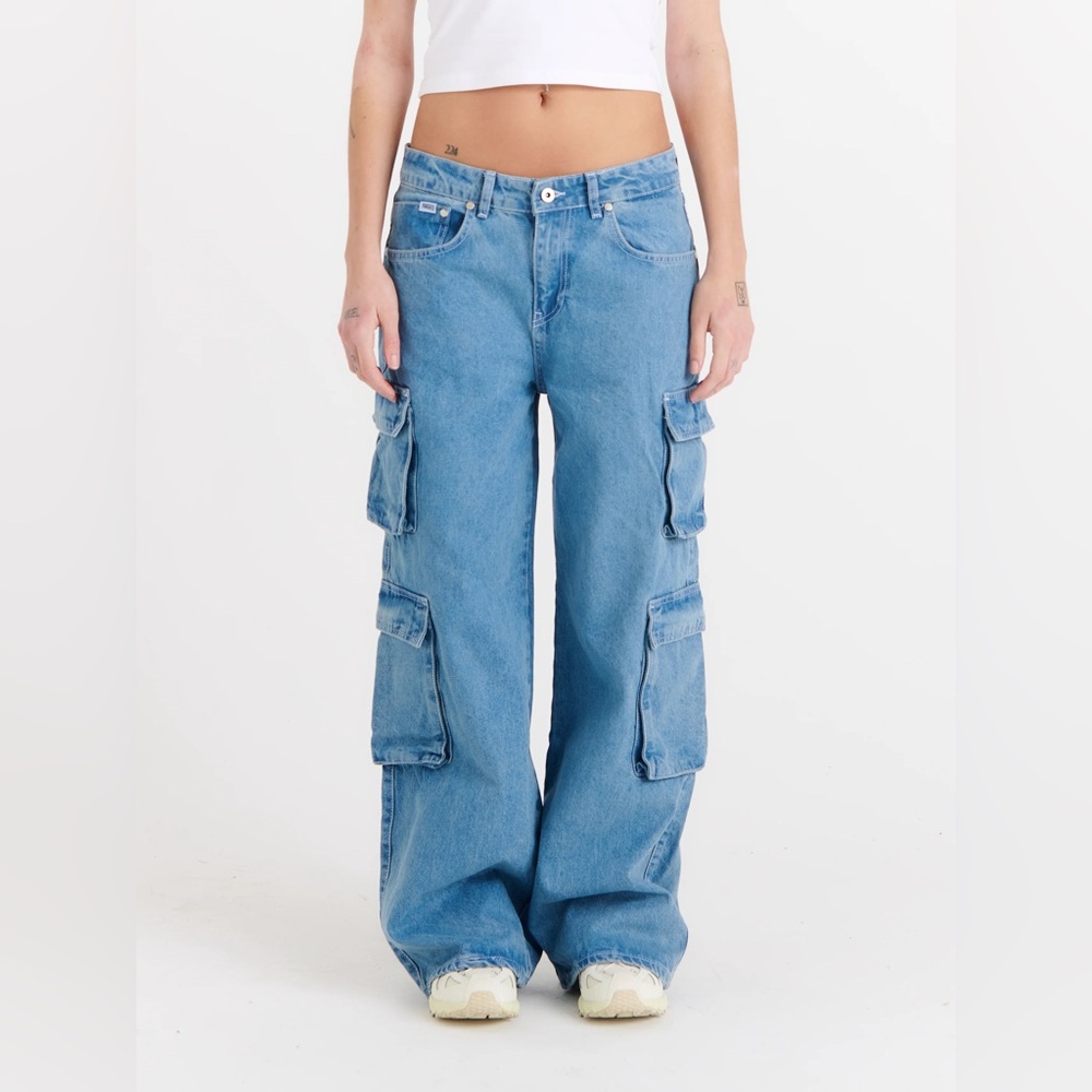 The Ragged Priest Organic Combat Release Jean Light Blue